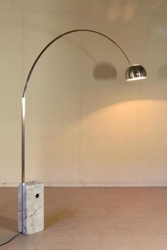 Vintage Arco Floor Lamp – Elegant Mid-Century Modern Lighting for Living Room and Dining Spaces