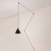 Leather Pendant Lamp "Sam" with Socket