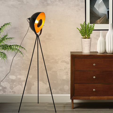 Industrial Tripod Floor Lamp - LED Satellite Adjustable Lamp