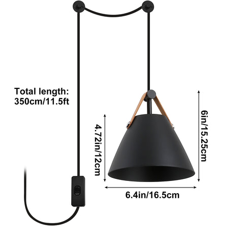 Black Rustic Hanging Pendant Light - Industrial Metal Chandelier