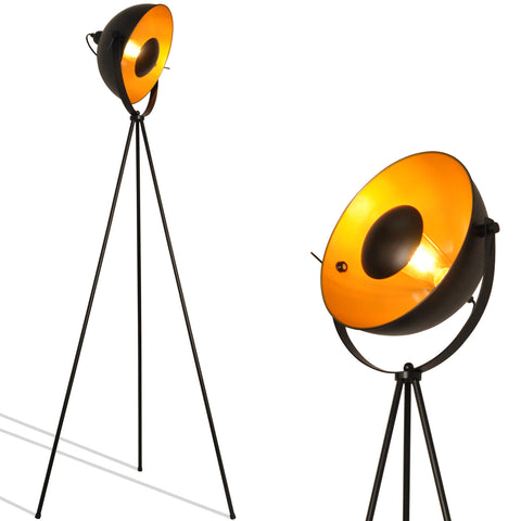 Industrial Tripod Floor Lamp - LED Satellite Adjustable Lamp
